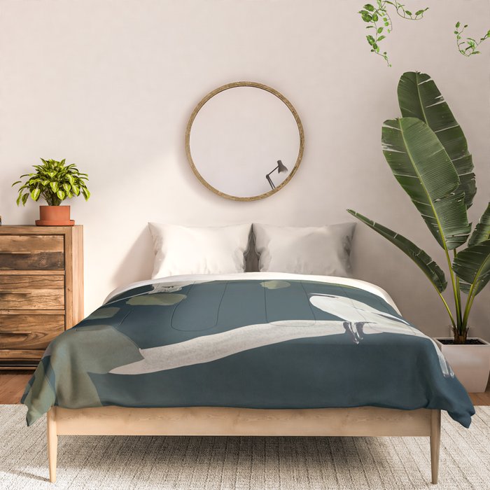 Minimalist Birds On Branch 2 Comforter Gallery Image 3