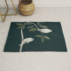 Minimalist Birds On Branch 2 Rug Gallery Image 1