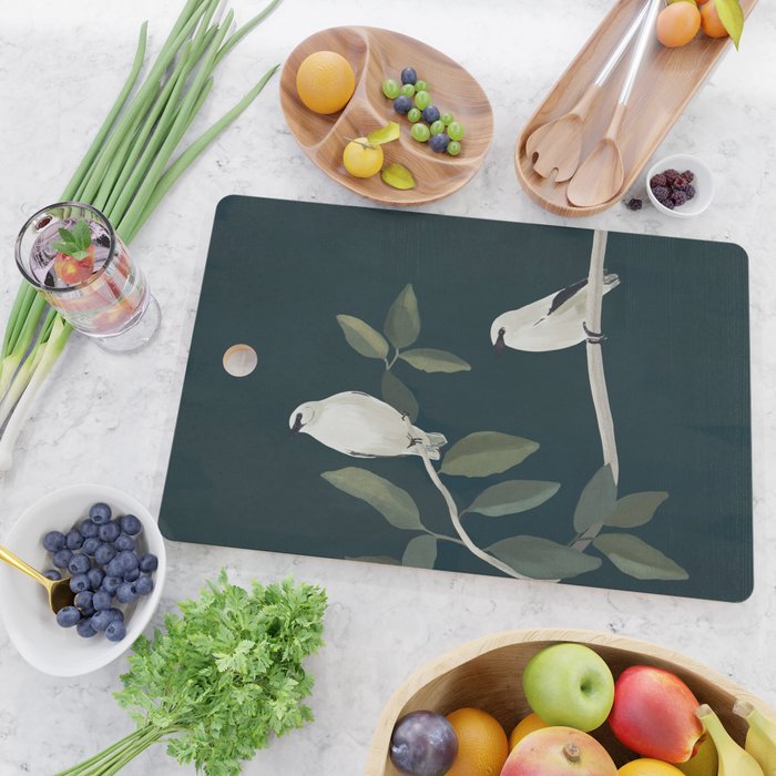 Minimalist Birds On Branch 2 Cutting Board Gallery Image 2