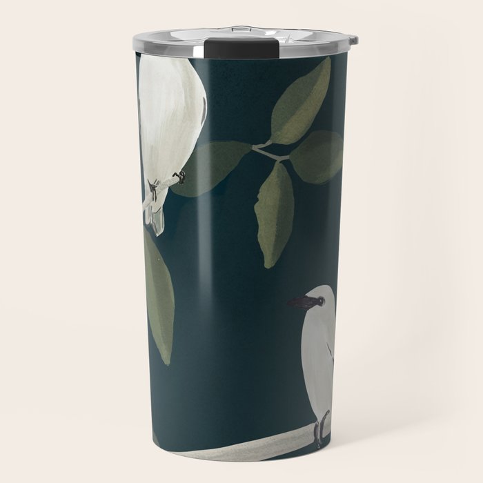 Minimalist Birds On Branch 2 Travel Mug Gallery Image 1