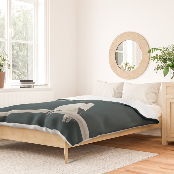 Minimalist Birds On Branch 2 Duvet Cover Gallery Image 2