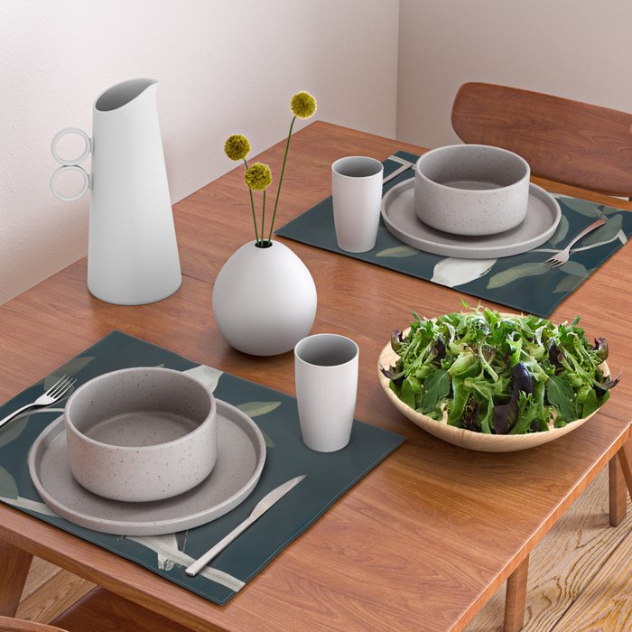 Minimalist Birds On Branch 2 Placemat Gallery Image 2