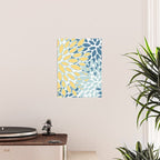 Flowers Art - Teal and Yellow - Modern Floral Prints Poster Gallery Image 2