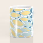 Flowers Art - Teal and Yellow - Modern Floral Prints Coffee Mug Gallery Image 4