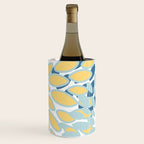 Flowers Art - Teal and Yellow - Modern Floral Prints Wine Chiller Gallery Image 1