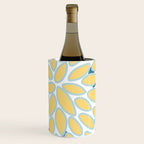 Flowers Art - Teal and Yellow - Modern Floral Prints Wine Chiller Gallery Image 2