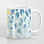 Flowers Art - Teal and Yellow - Modern Floral Prints Coffee Mug Gallery Image 1