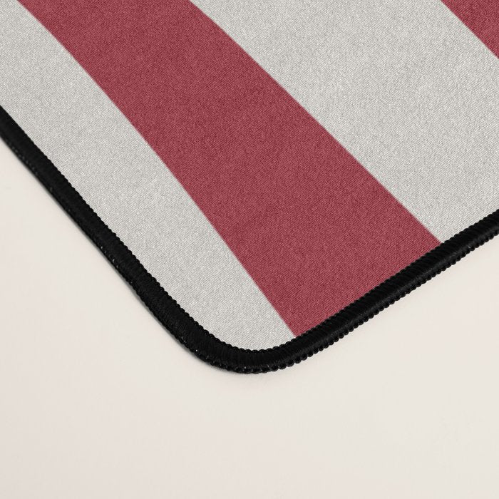 Retro Liquid Swirl Abstract Pattern Red Maroon Desk Mat Gallery Image 4
