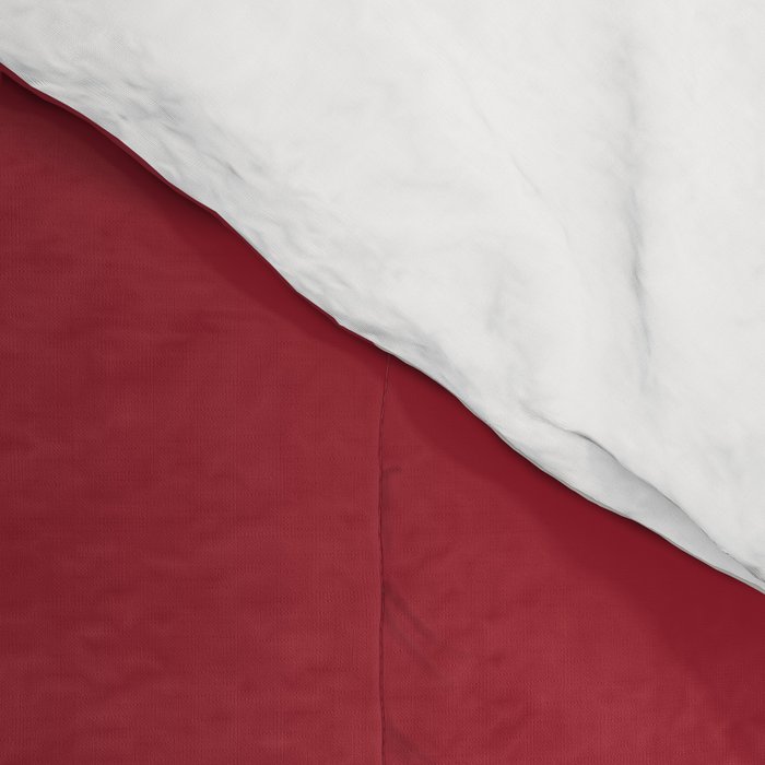 Retro Liquid Swirl Abstract Pattern Red Maroon Comforter Gallery Image 4