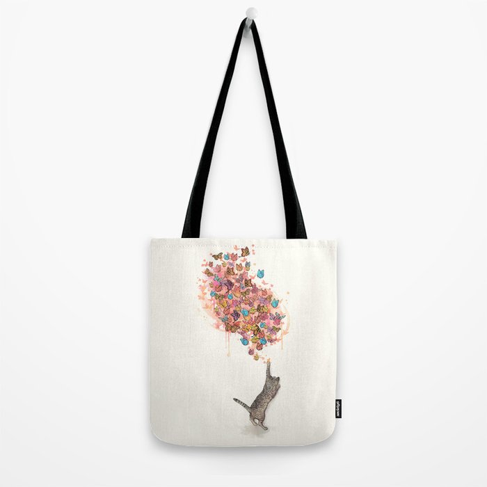 catching butterflies Tote Bag Gallery Image 2