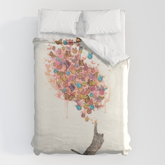 catching butterflies Duvet Cover Gallery Image 6