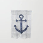 Rustic Anchor in navy blue Wall Hanging Gallery Image 1
