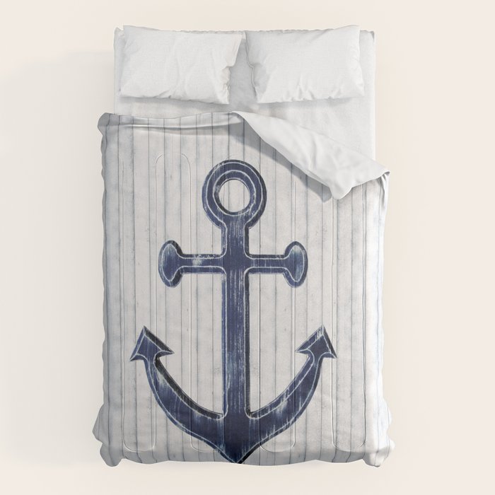 Rustic Anchor in navy blue Comforter Gallery Image 6