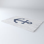 Rustic Anchor in navy blue Rug Gallery Image 3