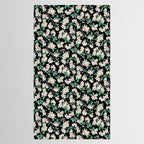 Apple Blossom Pattern on Black Tablecloth Gallery Image 2