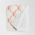 Bows & Ribbons Pattern II Red Throw Blanket Gallery Image 3