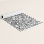 canadian animals black white Yoga Mat Gallery Image 2