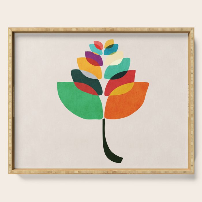 Lotus flower Serving Tray Gallery Image 1