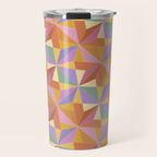Kaleidoscope Tile Pattern VI Colorful Summer Travel Mug Gallery Image 1