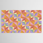 Kaleidoscope Tile Pattern VI Colorful Summer Tablecloth Gallery Image 2