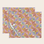 Kaleidoscope Tile Pattern VI Colorful Summer Placemat Gallery Image 1