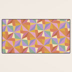 Kaleidoscope Tile Pattern VI Colorful Summer Desk Mat Gallery Image 3