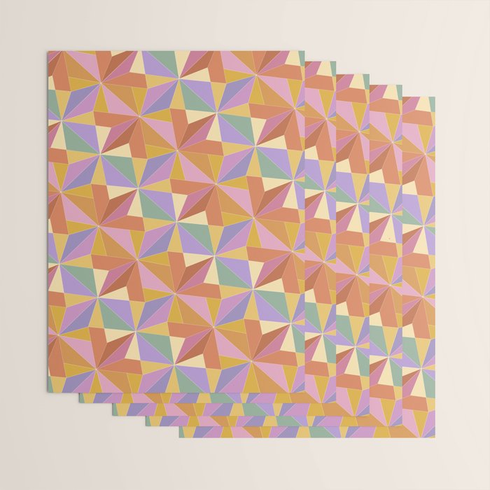Kaleidoscope Tile Pattern VI Colorful Summer Wrapping Paper Gallery Image 3