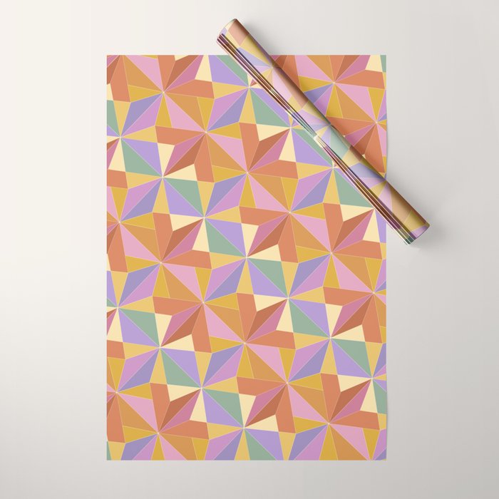 Kaleidoscope Tile Pattern VI Colorful Summer Wrapping Paper Gallery Image 1