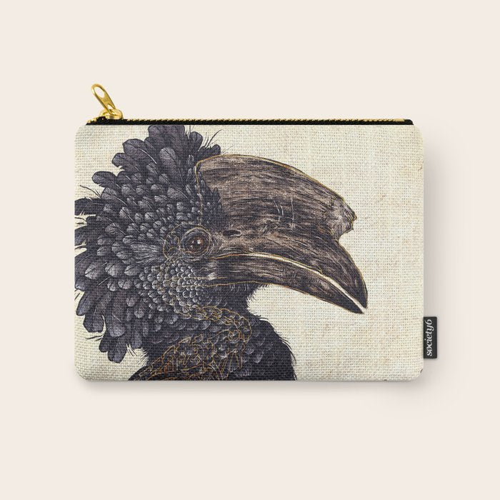 Silvery Cheeked Hornbill Carry All Pouch Gallery Image 1