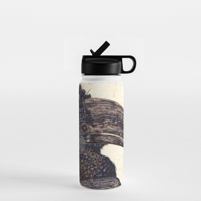 Silvery Cheeked Hornbill Water Bottle Gallery Image 1