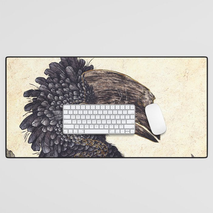 Silvery Cheeked Hornbill Desk Mat Gallery Image 1