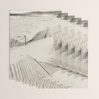 beach fence no. 7 - sea ocean nature photography  Wrapping Paper Gallery Image 3