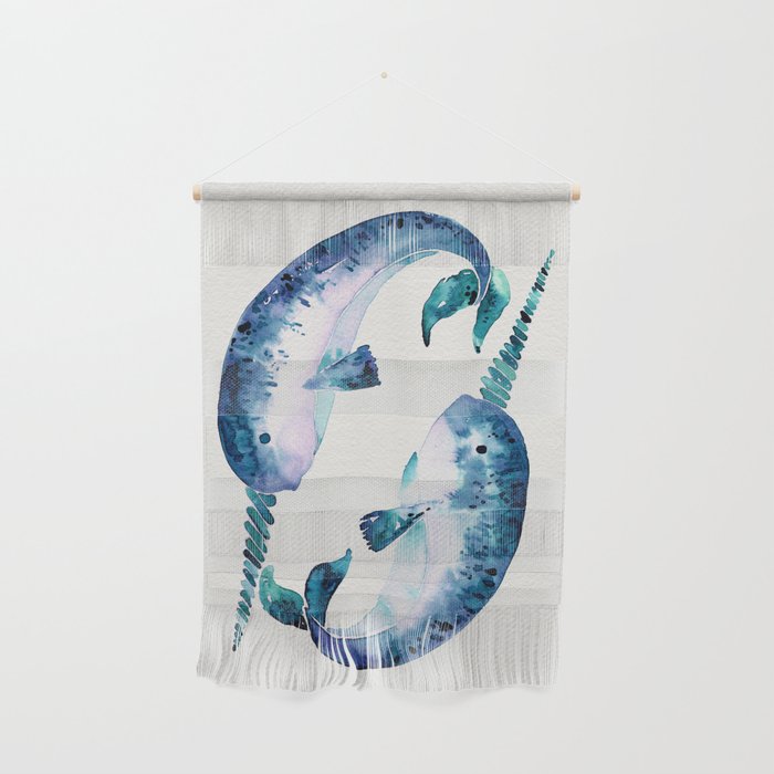 Blue Narwhals Wall Hanging Gallery Image 1