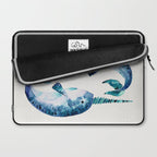 Blue Narwhals Laptop Sleeve Gallery Image 2