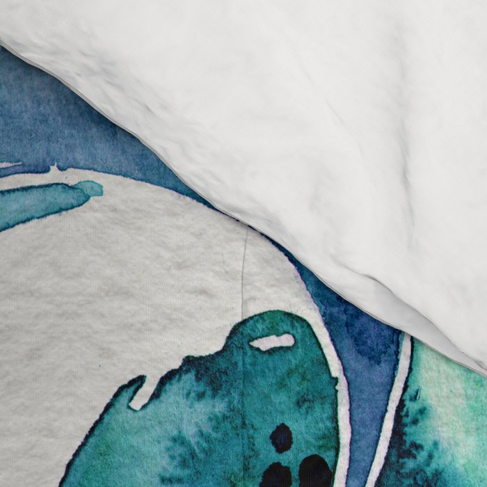 Blue Narwhals Comforter Gallery Image 4