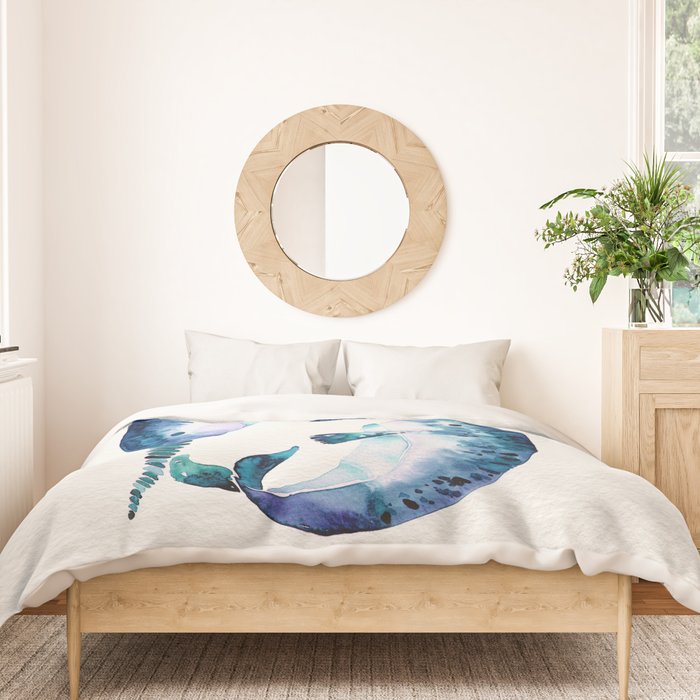 Blue Narwhals Duvet Cover Gallery Image 3