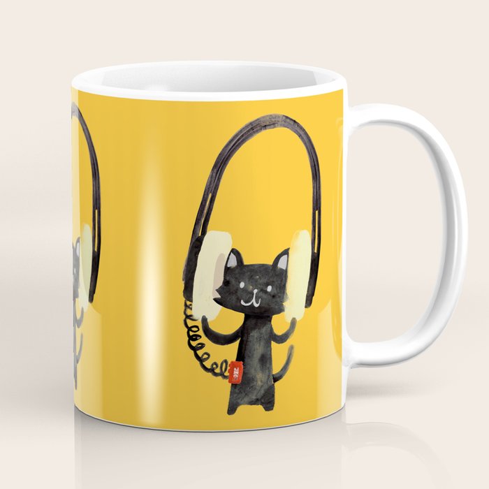I Love Huge Headphone Coffee Mug Gallery Image 1