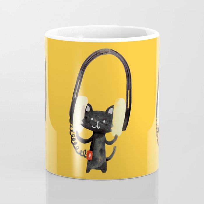 I Love Huge Headphone Coffee Mug Gallery Image 4