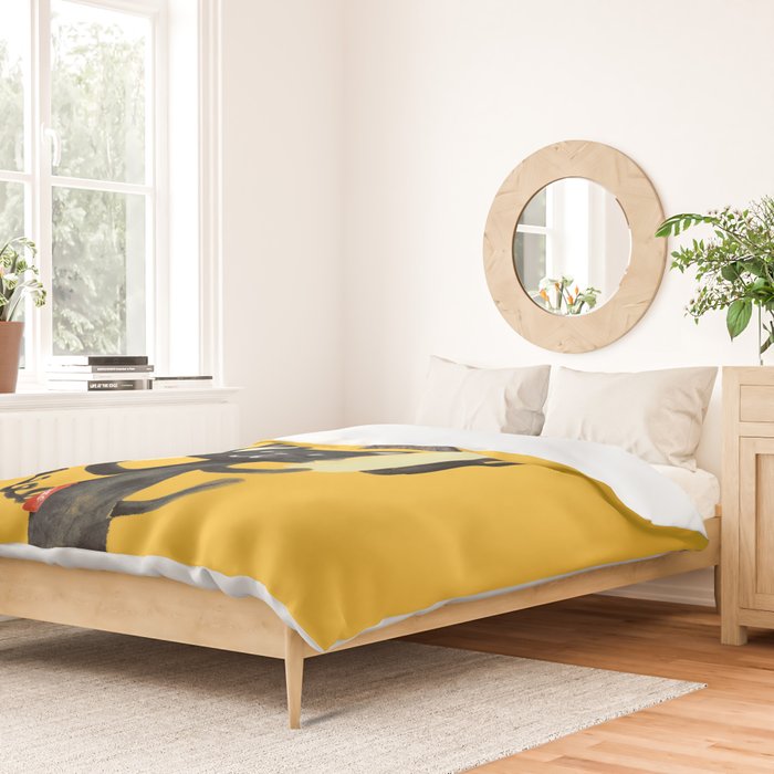 I Love Huge Headphone Duvet Cover Gallery Image 2