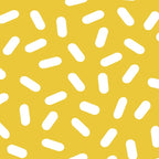 Somethin' Somethin' - yellow bright happy sprinkles pills dash pattern rad minimal prints Coffee Mug Gallery Image 2