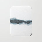 Abstract Watercolor Teal Turquoise Painting Bath Mat Gallery Image 1