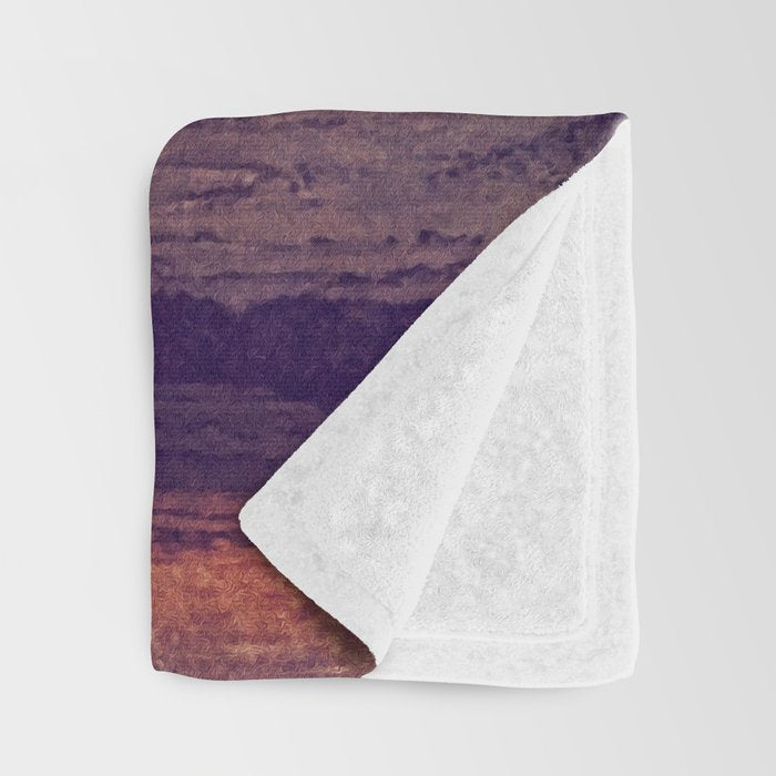 A Sunset for Hara - Nature Landscape Throw Blanket Gallery Image 3