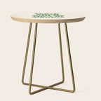 Work Hard and Be Nice to People typography in green Side Table Gallery Image 1