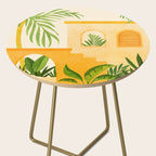 Garden Hacienda / Whimsical Landscape Illustration Side Table Gallery Image 2