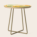 Garden Hacienda / Whimsical Landscape Illustration Side Table Gallery Image 1