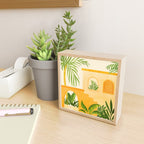 Garden Hacienda / Whimsical Landscape Illustration Mini Art Print Gallery Image 2