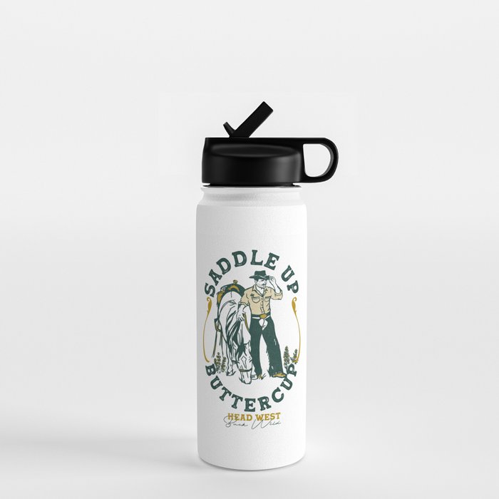 Saddle Up Buttercup: Head West Cowboy Water Bottle Gallery Image 1