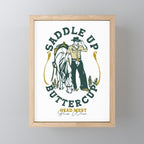 Saddle Up Buttercup: Head West Cowboy Mini Art Print Gallery Image 1