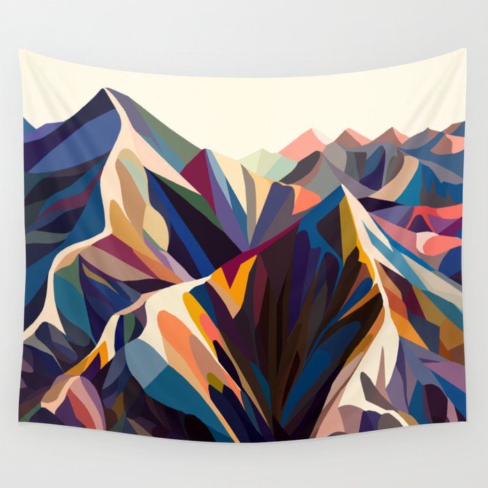 Mountains original Wall Tapestry Gallery Image 4