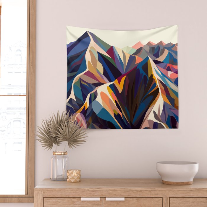 Mountains original Wall Tapestry Gallery Image 2